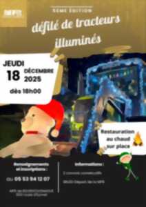 photo Défilé de tracteurs illuminés pour Noël