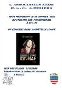 photo CONCERT DE CHRISTELLE LOURY - REVIVRE L'EMOTION EDITH PIAF