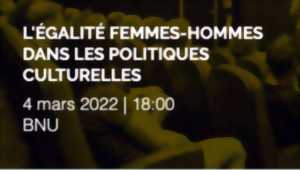photo L'ÉGALITÉ FEMMES-HOMMES DANS LES POLITIQUES  CULTURELLES