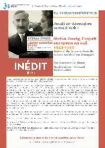 photo Visio-conférence : Stefan Zweig, l’esprit européen en exil. 1933-1942. Autour de la parution de textes inédits en français