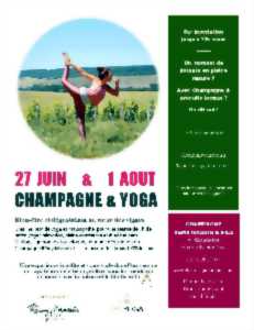 photo Champagne & Yoga au Champagne Rémy Massin