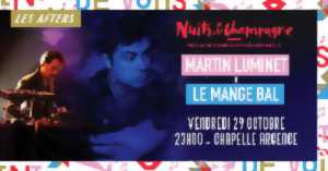 photo Festival Nuits de Champagne - Les Afters - Martin Luminet + Le Mange Ball