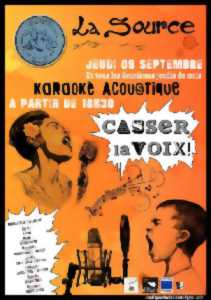 photo Karaoké acoustique Casser la voix