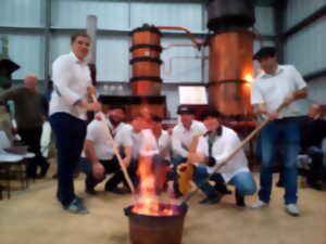 La distillation au Domaine du Berdet