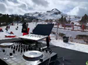 photo DJ sur le front de neige !