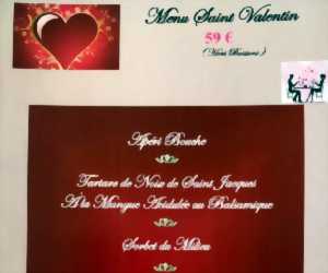 photo Menu Saint Valentin au restaurant l'Hostellerie des Ducs