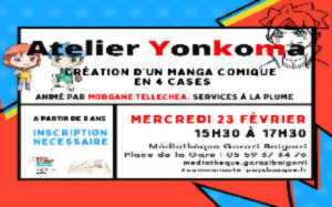 photo Atelier Yonkoma : création d'un manga comique en 4 cases animé par Morgane Tellechea