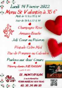 photo Menu Saint Valentin au Le Montafilan