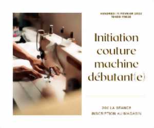 photo Initiation couture machine