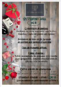 photo Menu Saint-Valentin au Pradeilles