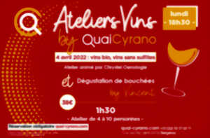 photo Atelier vin thématique à Quai Cyrano : vins bio, vins sans sulfites