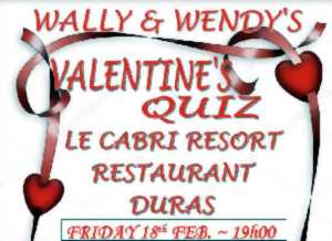 photo Soirée Valentine's Quizz au restaurant le Cabri