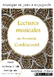 photo Lectures musicales par l'ensemble Cordéaccord