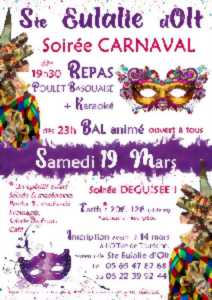 photo Soirée Carnaval à Ste Eulalie d'Olt