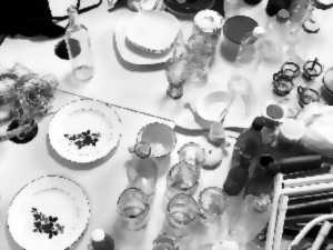 Installation : Le banquet par les élèves du lycée Cantau