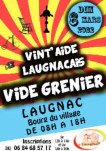 Vide grenier à Laugnac - Vint'Aide