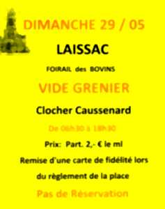 Vide grenier du Club du Clocher Caussenard à Laissac