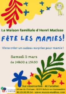 photo Atelier enfants spécial Mamies à la Maison familiale d'Henri Matisse