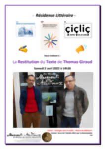 photo Restitution du Texte de Thomas Giraud