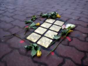 photo Cérémonie pose des Stolpersteine