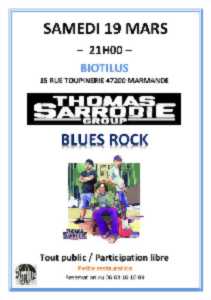 photo Concert Blues Rock de Thomas Sarrodie Group au Biotilus