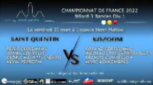 photo Championnat de France  de billard- Saint-Quentin reçoit Kozoom