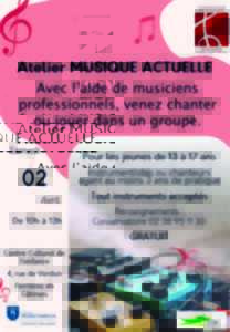 photo Atelier musique actuelle - Concert Solidaire Ukraine