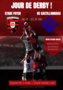 photo Match de rugby derby Stade Foyen / US Castillonnaise