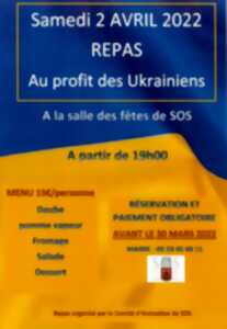 Repas au profit du peuple Ukrainien