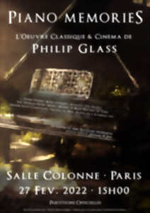 photo PIANO MEMORIES PHILIP GLASS