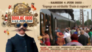 Escale du train à vapeur de Soulac 1900 à Pauillac