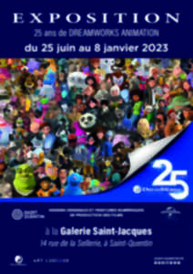 Exposition - 25 ans de DreamWorks Animation à la Galerie Saint-Jacques à Saint-Quentin