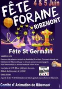 Fête foraine, concours de pétanque et concours de belote à Ribemont