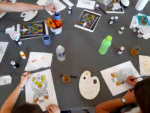 photo Musée L'Abbaye - Atelier - Peinture sur verre