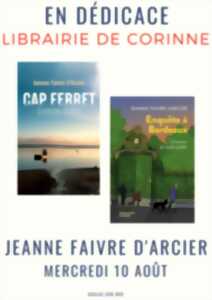 Dédicace de Jeanne Faivre d'Arcier pour son roman 