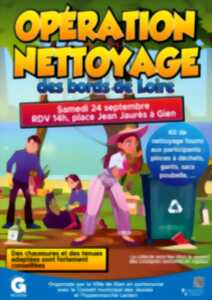 Nettoyage des bords de Loire