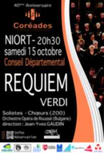 Les Coréades festival - Requiem Verdi à Niort