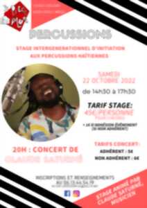 Concert de Claude Saturné, percussions haïtiennes