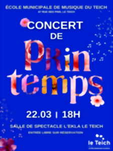 photo Concert de printemps de l'Ecole Municipale de Musique du Teich.