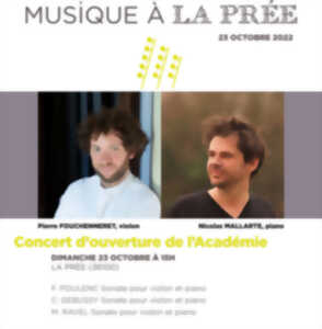 photo 6ème édition de l'Académie Musique à La Prée