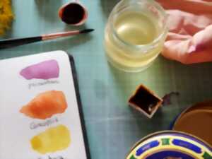 Atelier fabrication d’aquarelles végétale