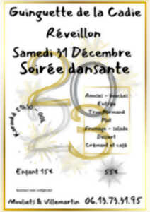 Réveillon du Nouvel An guinguette de la Cadie