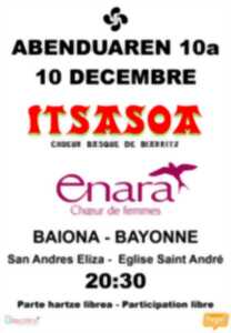 Concert des choeurs Itasoa de Biarritz et Enara de Bayonne