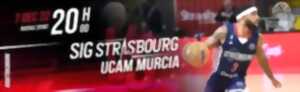 Places offertes pour le match de basket Strasbourg contre UCAM Murcia