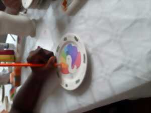 Atelier famille de peinture sur biscuit Faiencerie de Gien