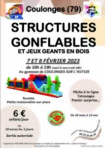 Structures gonflables et jeux en bois géants
