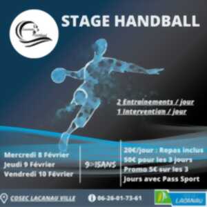 photo Stage de handball (sur réservation pour les 9 à 15ans)