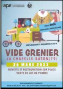 Vide grenier APE (ANNULÉ CAUSE MAUVAIS TEMPS)