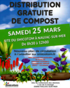 Distribution gratuite de compost organisé par Le Smicotom
