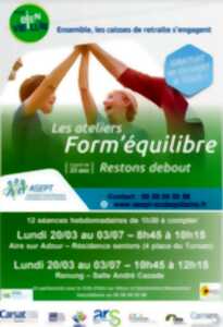 Les ateliers Form'équilibre restons debout